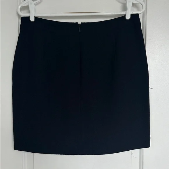O'2nd Wool Navy Textured Mini Skirt - Picture 6 of 10